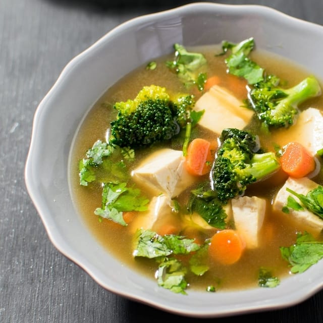 Vegetable Bean Curd Soup.