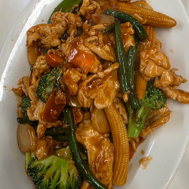 Sliced Chicken with Vegetables.