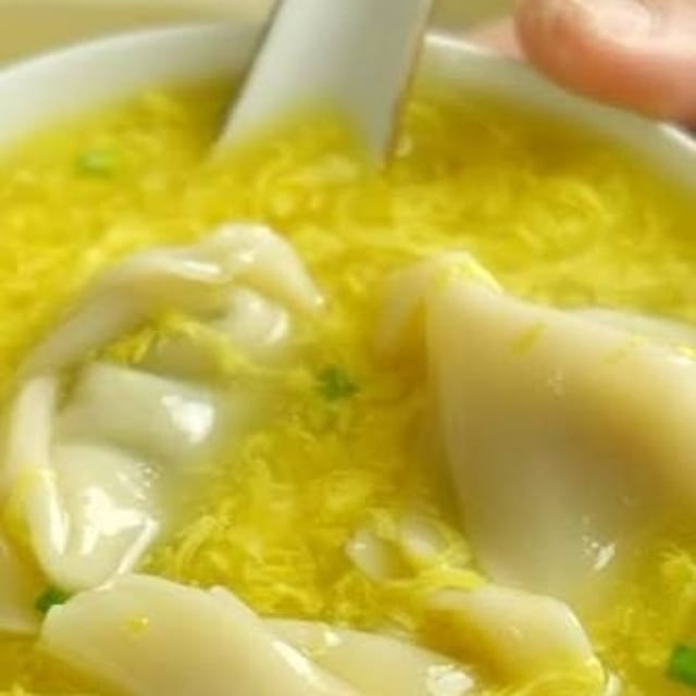 Wonton Mixed Egg Drop Soup.