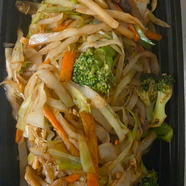 Moo Shu Vegetable with Pancakes.
