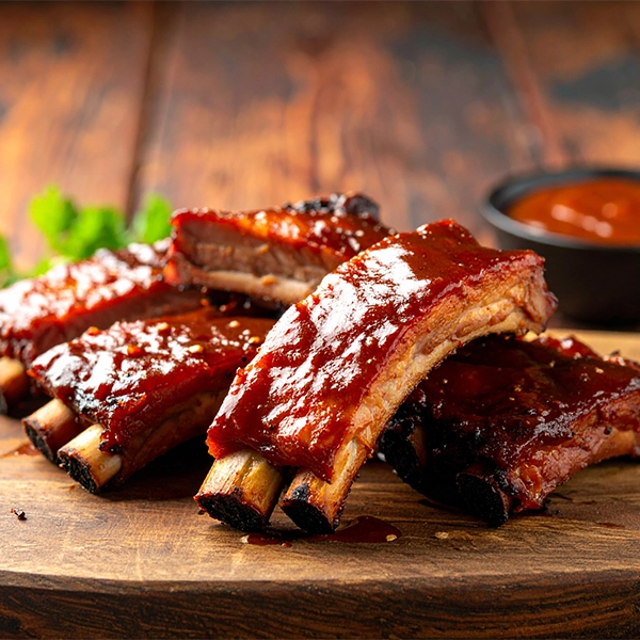 Barbecued Spare Ribs.