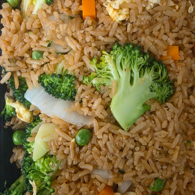 Vegetable Fried Rice W Eggs.