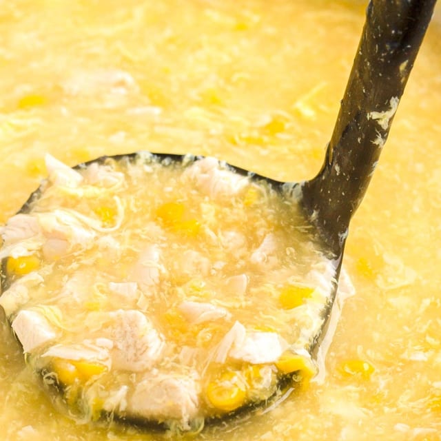 Minced Chicken Corn Soup